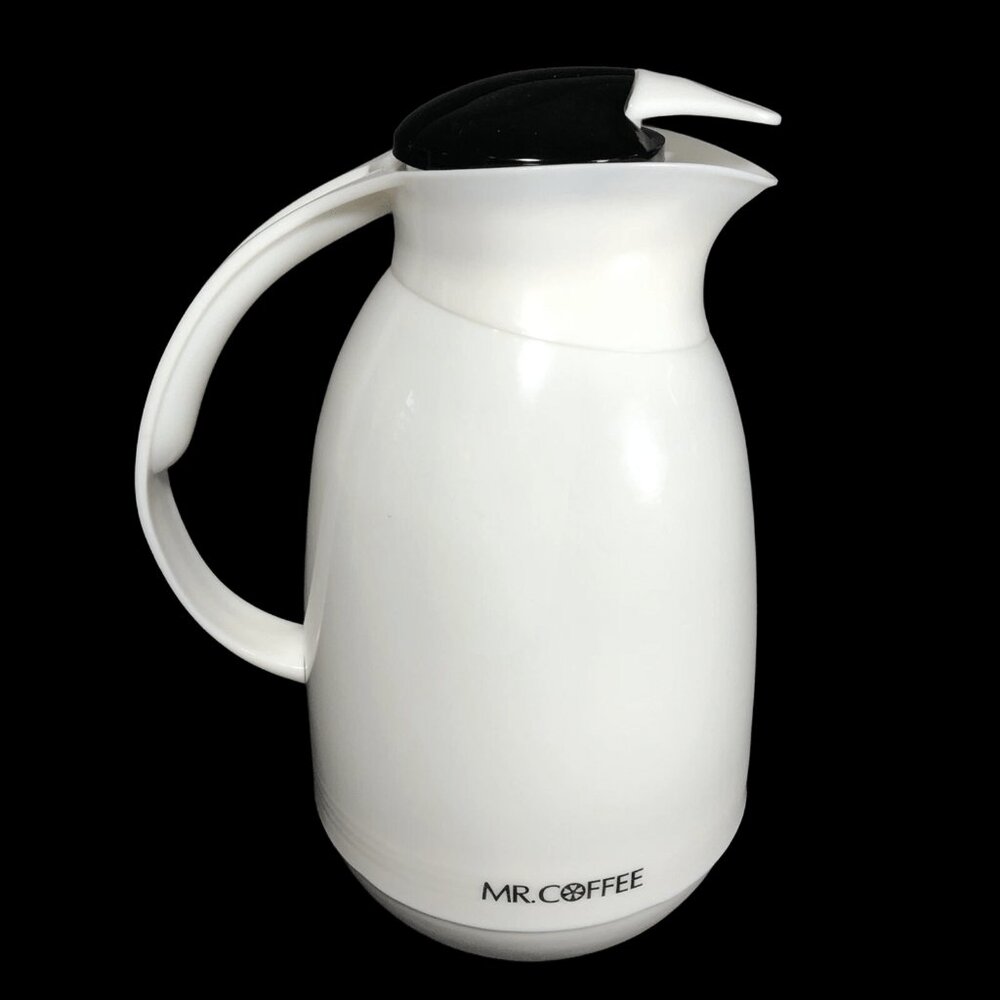 Mr Coffee Thermal hot cold beverage Carafe pot, 32 Oz. White ~ Brand New in BOX